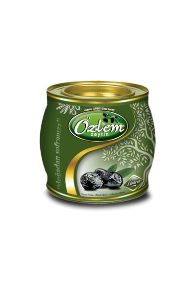 Özlem Zeytin Özlem Zümrüt 2 Kg Teneke Siyah Zeytin (351-380 KLB)