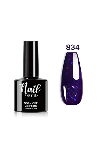 Nail Master M834 Kalıcı Oje 7,3 ml Simli Mor