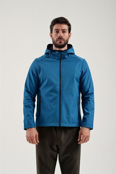 Exuma Jachetă softshell albastru petrol pentru bărbați2311161