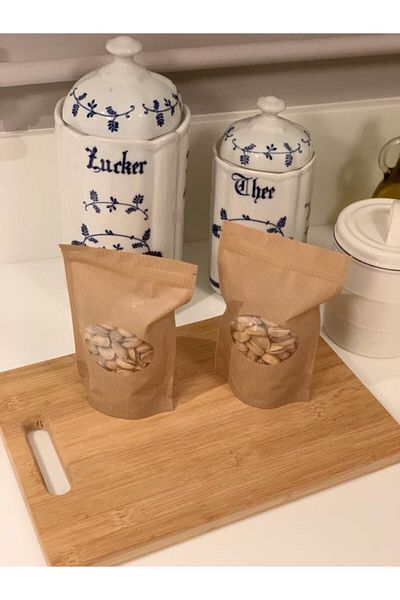 PALPAK 200 ml Midi Size Paper Look Ziplock Storage Bag - 10 Pieces