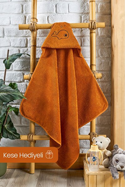 EIFIN Bamboo Baby Towel and Washcloth Set - Fish Embroidered Swaddle