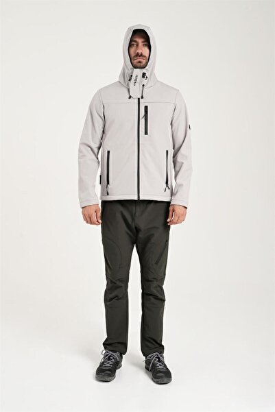 Exuma Erkek Taş Rengi Softshell Mont 2311100