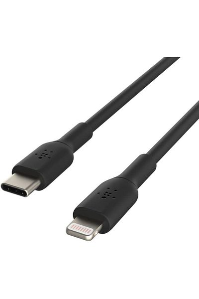 Belkin USB-C to Lightning Cable for iPhone Fast Charging, MFi-Certified Iphone Usb-C Cable, 1M, Black