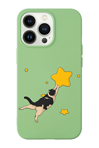 shoptocase حافظة هاتف من السيليكون المتوافق مع هاتف Iphone 14 PRO بنمط قطة من...