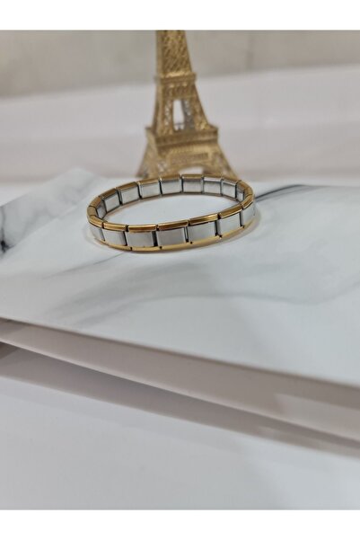 stainles steel سوار من الفولاذ المقاوم للصدأ للجنسين ذهبي وفضي مع سحر إيطالي