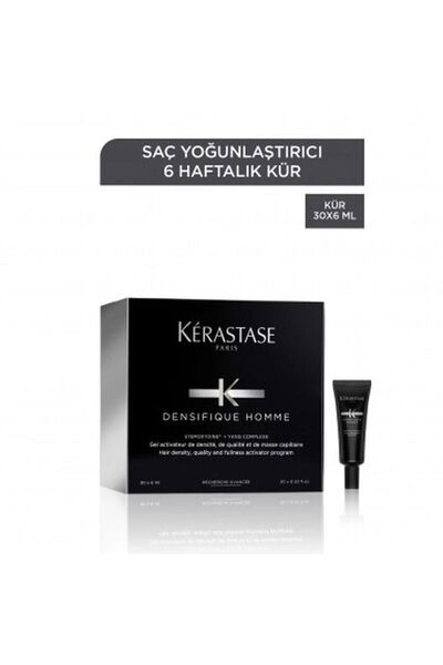 Kerastase Densifique Homme Saç Yoğunlaştırıcı Bakım Kürü 30 x 6 ml