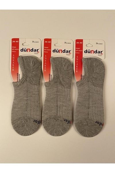 Dündar Unisex Sneaker Seamless Socks 3 Pack