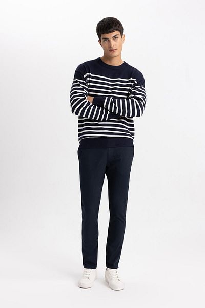 DeFacto Габардинові брюки Chino Slim Fit Полотно W3012az23au