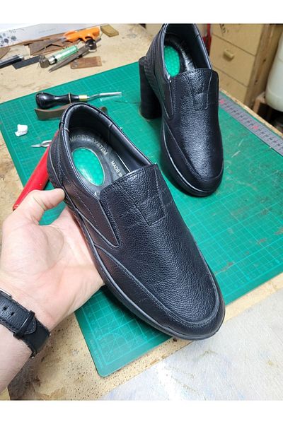 SNR Fors Laceless Genuine Leather Orthopedic Leather Men's Shoes Dad Shoes Classic Comfortable LIGHT