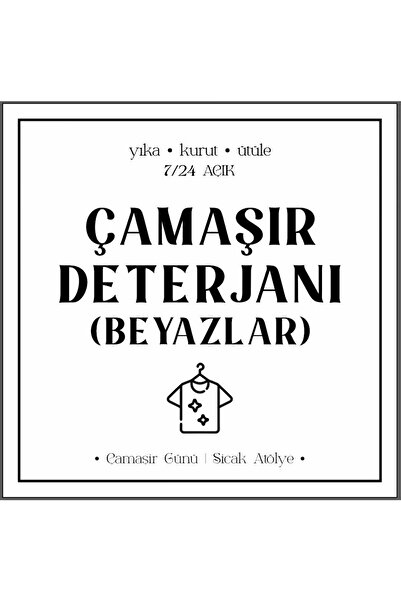 Sıcak Atölye Banyo Deterjan Etiketi - 20'li Set - Banyo Düzenleyici - Banyo Seti