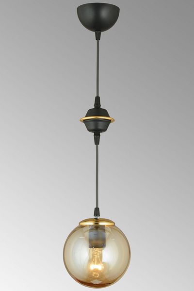 SONSUZ AYDINLATMA&AVİZE Black Single Honey Glop Top Glass Downward Facing Luxury Chandelier