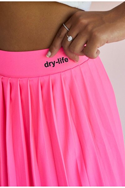 DryMod Yüksel Bel İçi Şortlu Pileli Spor Tenis Eteği