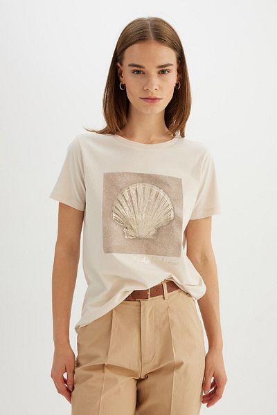 DeFacto Tricou cu croiala normală imprimat cu gâtul turn - D1928AX24SM