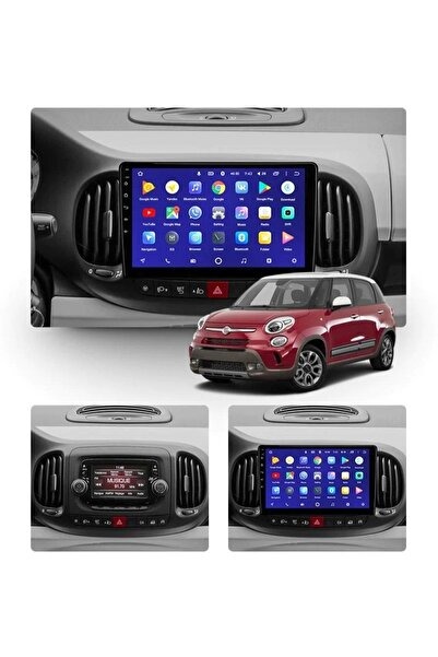 NAVMİNA Fiat 500l 2013-2017 Uyumlu Siyah 9 Inç 4-32 Gb Multimedya