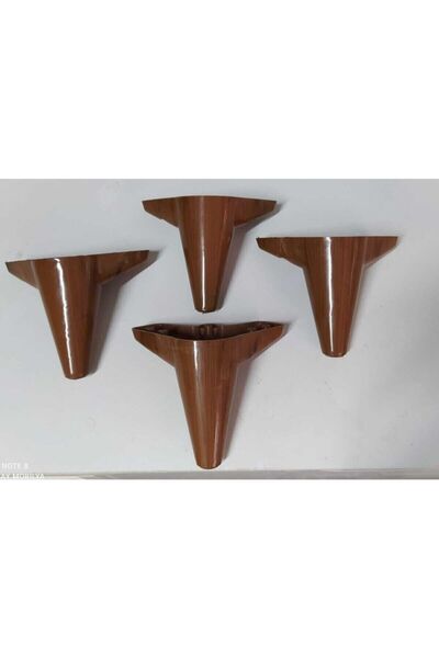 decobay 4 Adet Ekonomik Konik Ayak 12 Cm Ceviz - Koltuk, Kanepe, Tv Ünitesi, ...