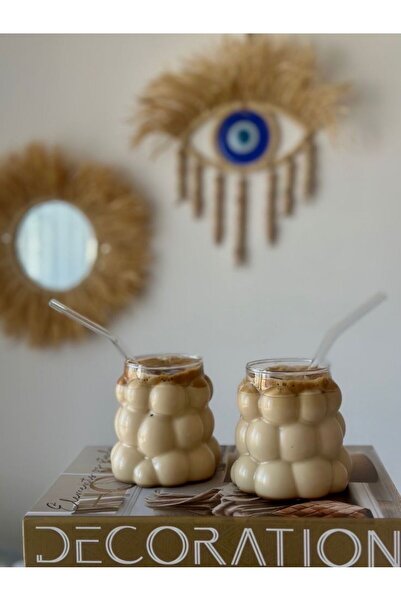 PİEL HOME 2’li Üzüm Bardak 1.kalite Bubble Bardak 350ml