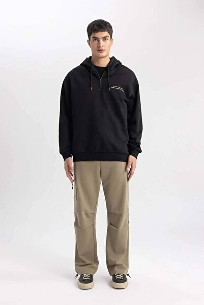 DeFacto Discovery Channel Oversize Fit Kargo Cepli Geniş Paça Eşofman Altı 24y801003581