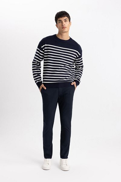 DeFacto Габардинові брюки Chino Slim Fit Полотно W3012az23au