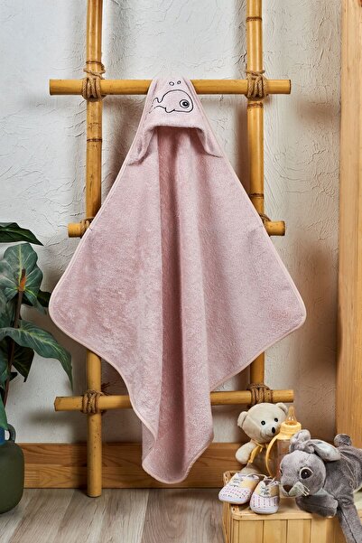 EIFIN Bamboo Fish Embroidered Baby Towel Swaddle And Washcloth Set