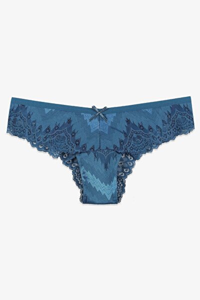 koza iç giyim Kadın 5'li Dantelli Fantezi Brazilian Külot