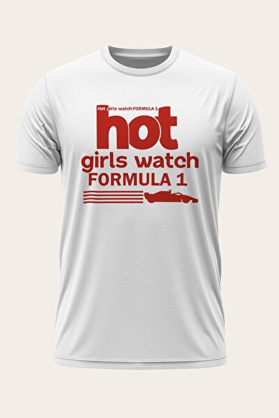 turunculine Formula 1  / Hot Girls Watch Formula1 - Özel Tasarım Baskılı T-Shirt