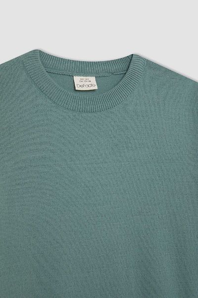 DeFacto Boy's Crew Neck Basic Sima kötöttáru pulóver A4992a824wn