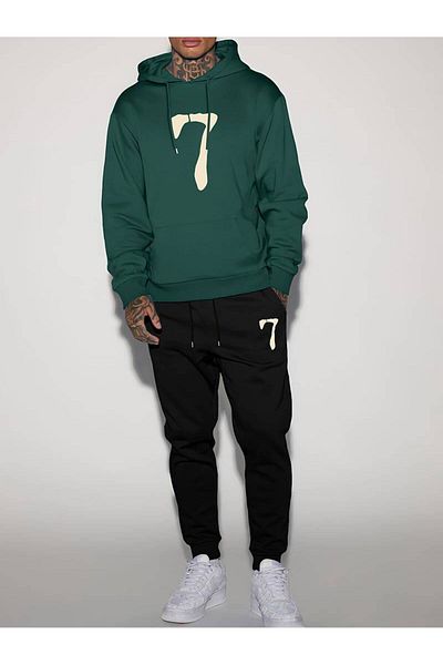 AMMA 7 Printed Unisex Sweatshirt and Sweatpants Set