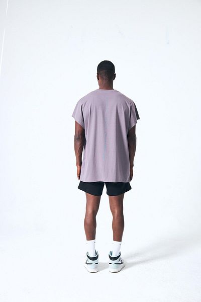 FAST EFFECT WEAR Μπλουζάκι μεγάλου μεγέθους με στάμπα "Line" με ανάγλυφη λεπτομέρεια