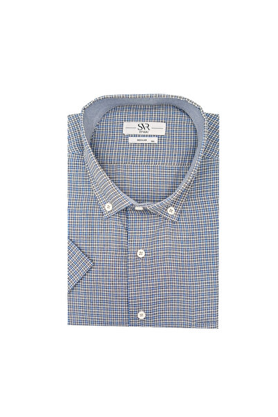 SÜVARİ VİP PREMİUM DESENLİ KISAKOLLU REGULAR  GÖMLEK