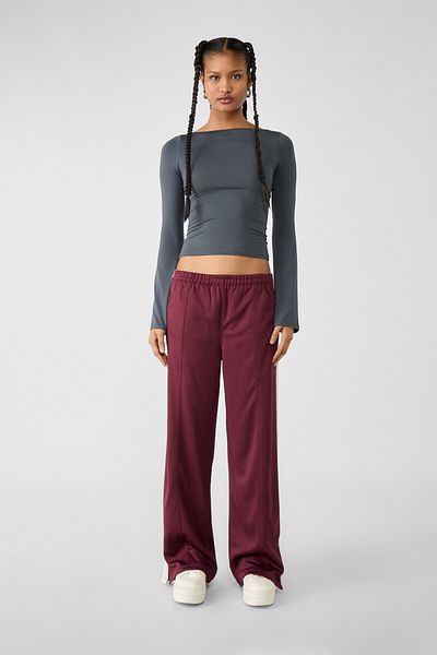 Stradivarius Wide Collar Polyamide T-Shirt