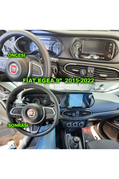 NAVMİNA Fiat Egea 2015-2022 Uyumlu 9 Inç 4-32 Gb Multimedya