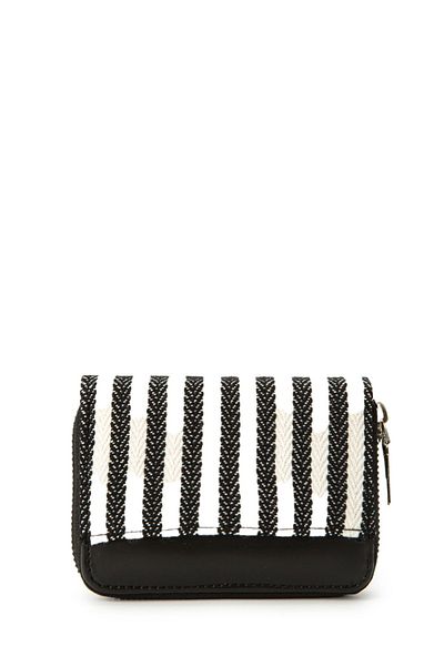 minebag ZC157 Model Canvas Leather Black Women's Wallet - Compartment and Combination