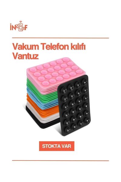 VAKUM Telefon Tutucu Vantuz Siyah
