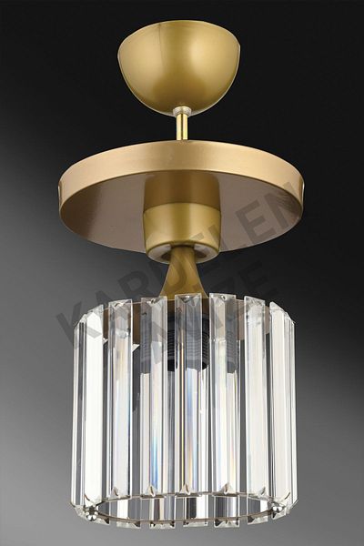 SONSUZ AYDINLATMA&AVİZE Luxury Chandelier - Antique Single Crystal Stone Downward Facing