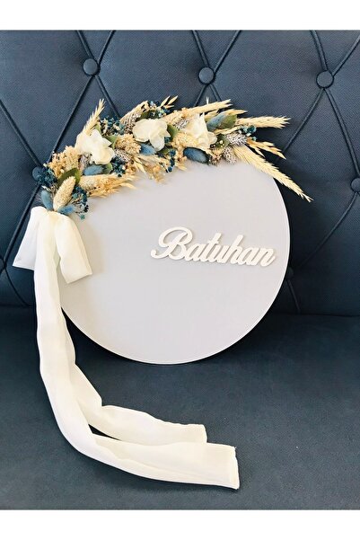 Roseart Kişiye Özel Fiyonklu Hastane Odası & Bebek Odası & Çocuk Odası Kapı Süsü