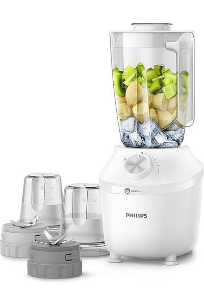 Philips خلاط ProBlend Series 3000 - 600 واط، سعة 2 لتر، 2 إعداد سرعة + نبض - HR2191/30