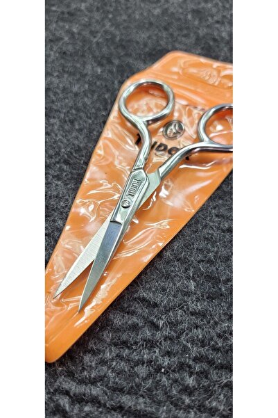 Kent Pazarı 1 Piece Mustache Scissors - Barber Hairdresser Scissors - Handmade Scissors