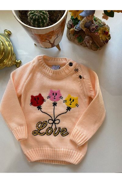 MUTLUDÜNYAM Knitwear Children's Sweater - Buttoned Design