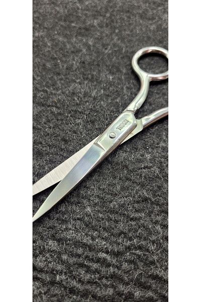 Kent Pazarı 1 Piece Mustache Scissors - Barber Hairdresser Scissors - Handmade Scissors