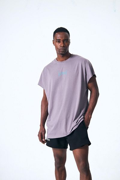 FAST EFFECT WEAR Μπλουζάκι μεγάλου μεγέθους με στάμπα "Line" με ανάγλυφη λεπτομέρεια