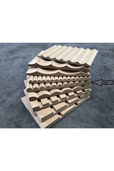 AGT Antalya Yıldız Duvar Lambri Profili Lb 2200 Folyosuz (ham Mdf)