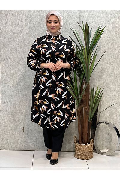 Butik büyük beden Viscose Oversize Tunic