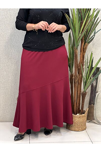 Butik büyük beden Valon Lycra Skirt