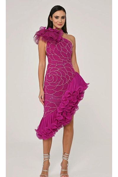 ALFABETA Evening Dress - Women's Comfortable Cut Shoes
