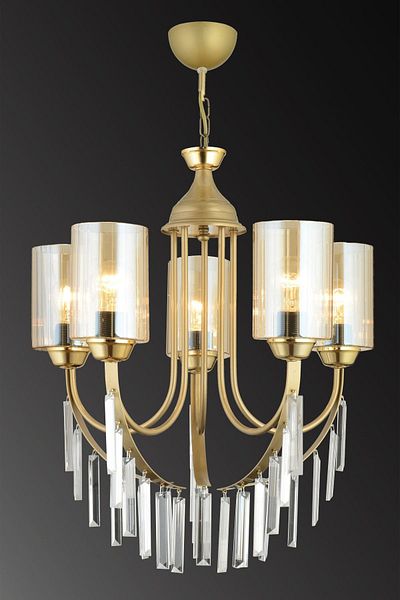 SONSUZ AYDINLATMA&AVİZE Antique Waterfall 5-Plus Pipe Glass Luxury Up-Facing Crystal Stone Chandelier