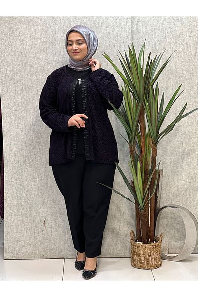Butik büyük beden Μπλούζα με εσωτερικό και εξωτερικό σχέδιο