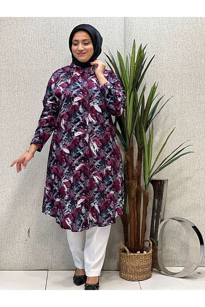 Butik büyük beden تونيك فيسكوز باتال