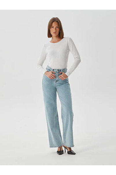 CIQULATA Ψηλόμεση ίσια εφαρμογή BUCHA JEANS - Palazzo Cut
