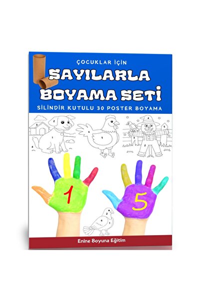 Enine Boyuna Eğitim Painting by Numbers Set for Kids (30 Posters)
