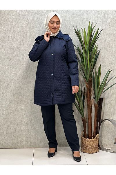 Butik büyük beden Prošívaný kožich